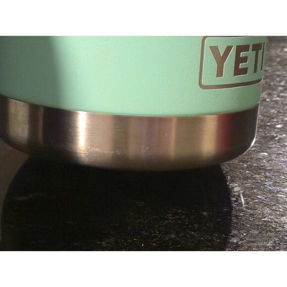Yeti Engraved Tiffany Blue Stainless Tumbler Snowflake Design 10Oz Seafoam - Picture 7 of 11